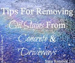 how to remove oil stains from your driveway